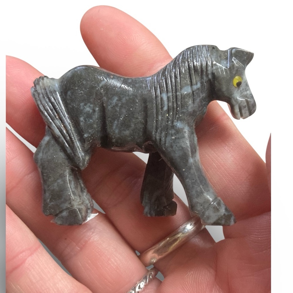 Year of the horse soapstone figurine